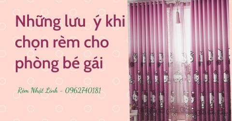 Những lưu ý khi chọn rèm cửa cho phòng bé gái
